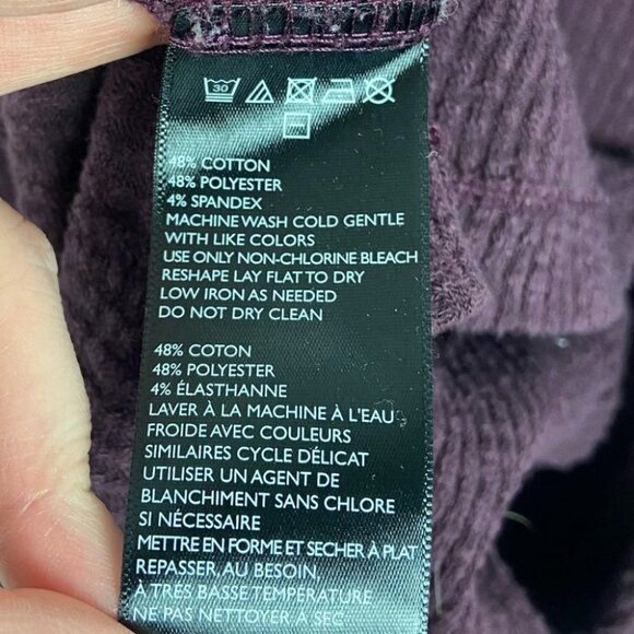 Free People Open Back Purple Turtleneck Cowl Sweater Oversized Size Small Boho S - Picture 12 of 16